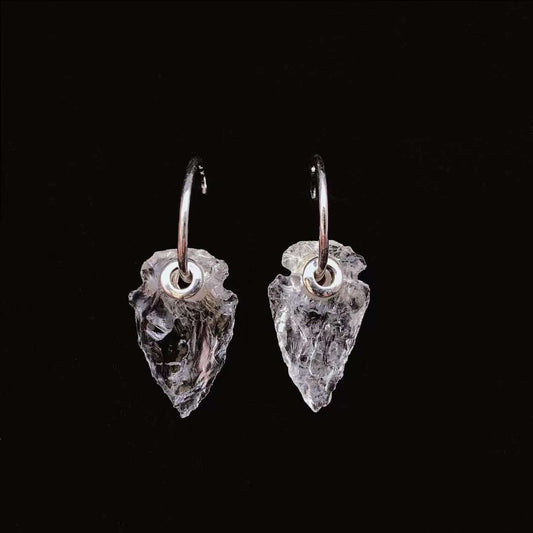 Hand Engraved Crystal Ancient Spear