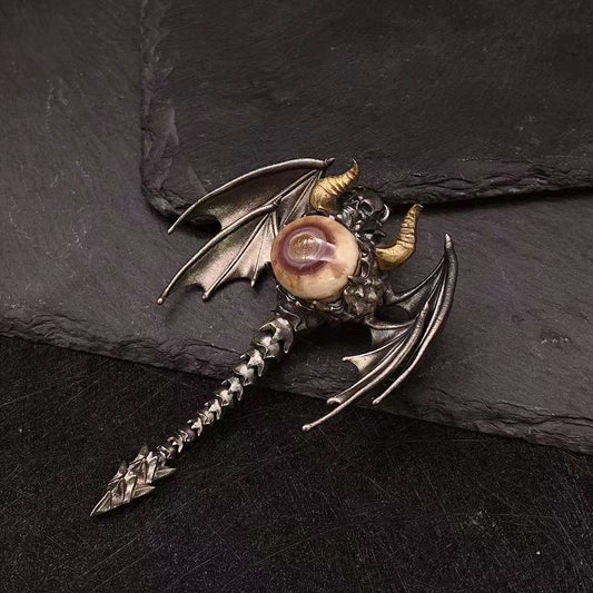 Evil Eye Silver with Agate Eyeball